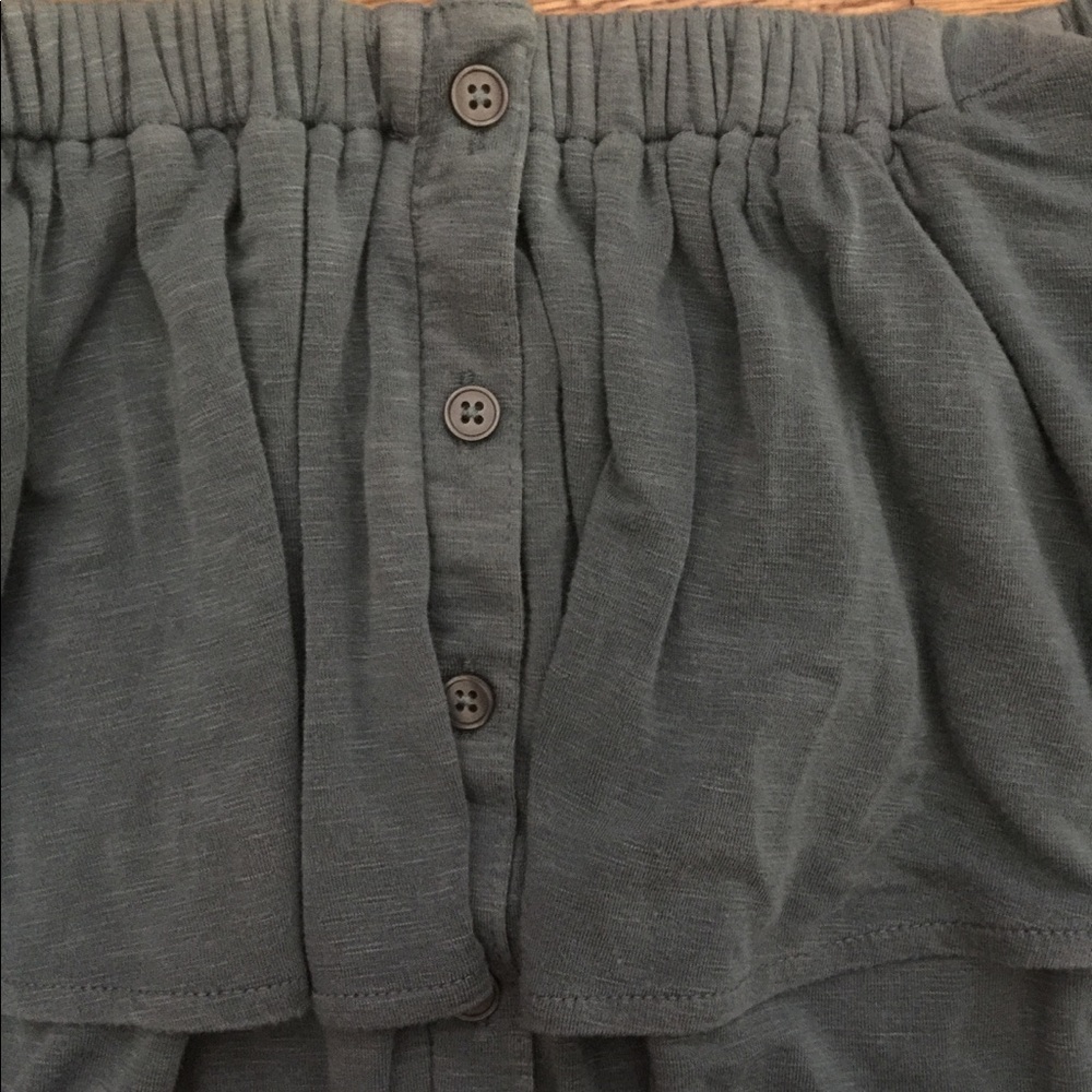 Off Shoulder Button Top - Picture 3 of 3